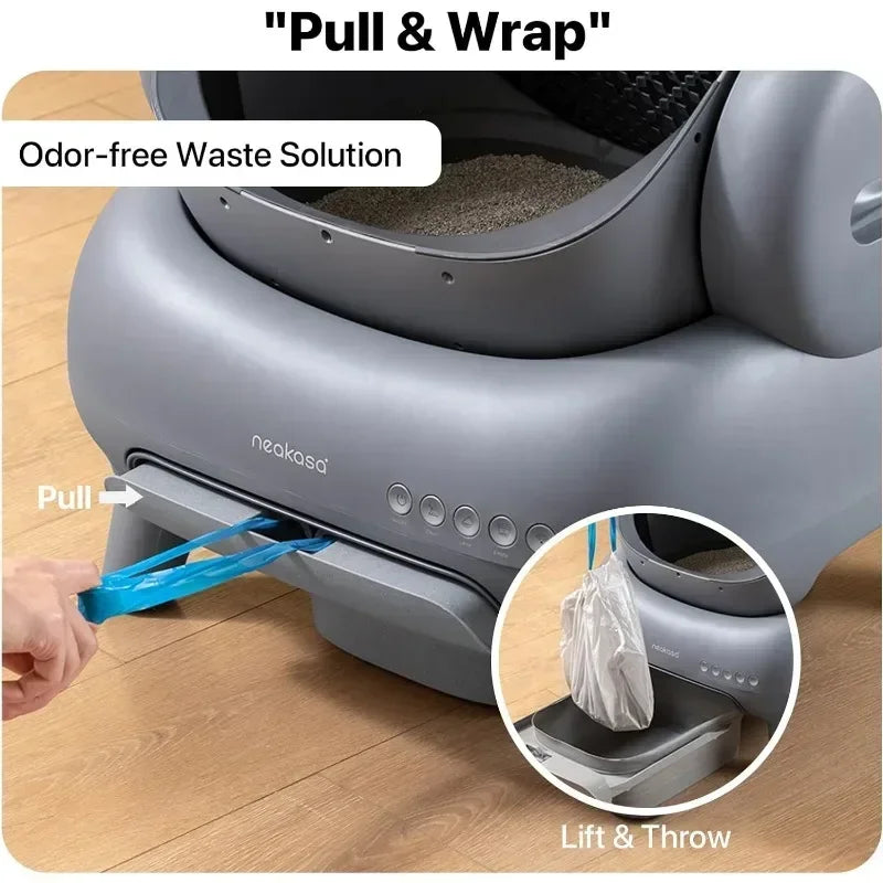 M1 Smart Open-Top Self-Cleaning Cat Litter Box with App Control ( Upgraded )