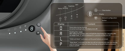 Self-Cleaning Litter Box – Automatic Robot with App Control (Grey)
