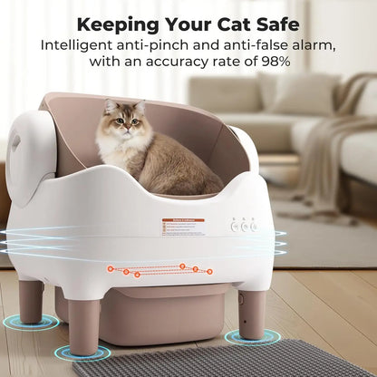 Automatic Self Cleaning Cat Litter Box Odorless APP Control