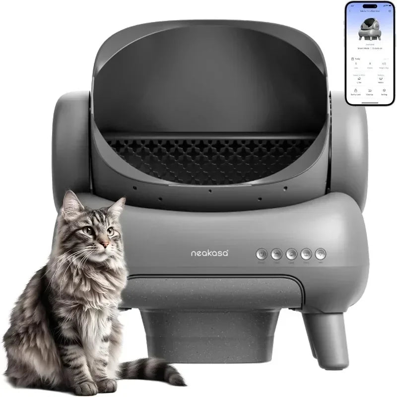 M1 Smart Open-Top Self-Cleaning Cat Litter Box with App Control ( Upgraded )