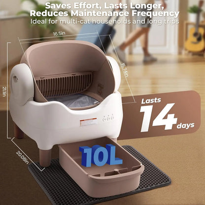 Automatic Self Cleaning Cat Litter Box Odorless APP Control